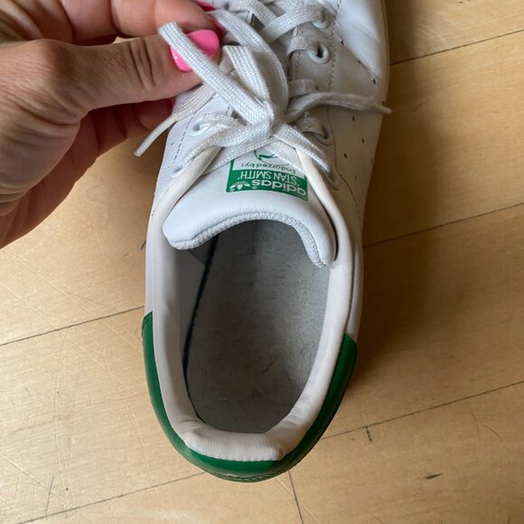 Adidas Stan smith sneakers white green womens sz 6 - Picture 3 of 6